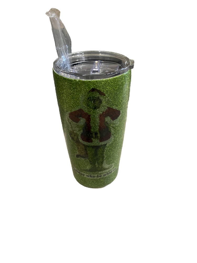 20 Oz Grinch-Themed Custom Insulated Tumbler