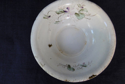 PARTIE DE DINETTE Vers 1900 Humoristique rébus parlante en Faience RARE