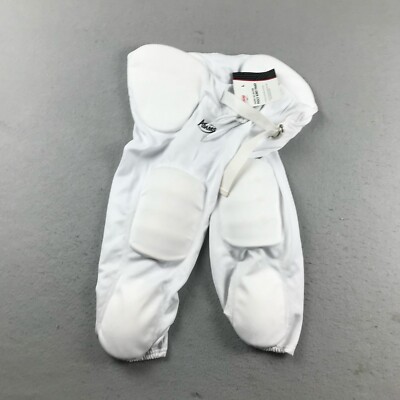 Adams Poly Knit Pants Youth Large White All In One Shoulder Knee Padded NWT *