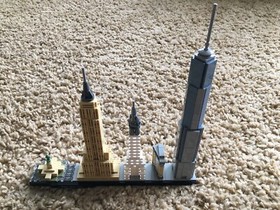 LEGO Architecture 21028 NEW YORK CITY 598pc SET Complete w/Instructions no box  