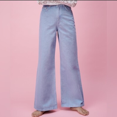 Zara The Trute Wide Leg Trendy Distressed Dark Marble Wash