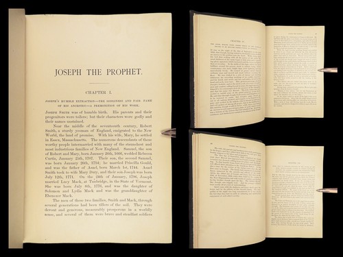 1888 Life of Joseph Smith 1ed Prophet LDS Mormon Church Brigham Young Salt Lake - Imagen 2 de 24