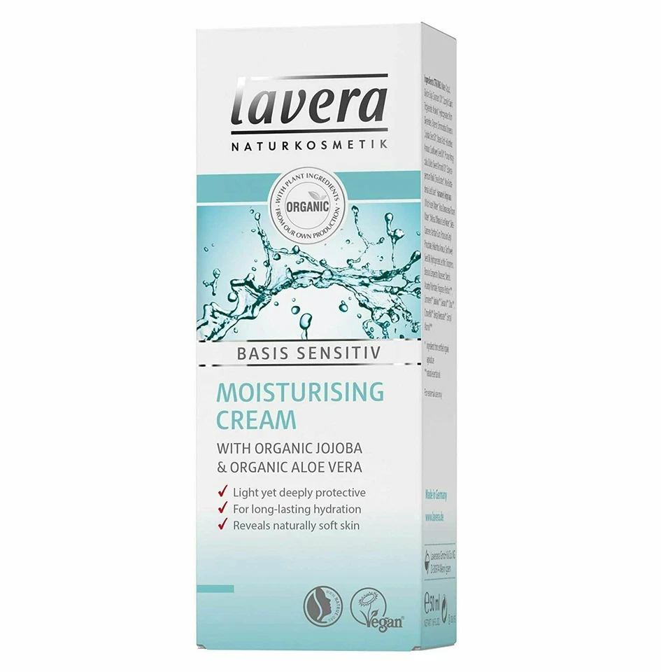 Crema Hidratante Lavera con Jojoba Orgánica y Aloe Vera Orgánico 50ml/1.6fl.oz Nueva Foto 2 de 3