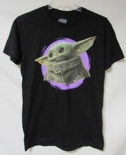 Star Wars The Mandalorian Grogu Baby Yoda Men's Size Small T-Shirt C1 3646