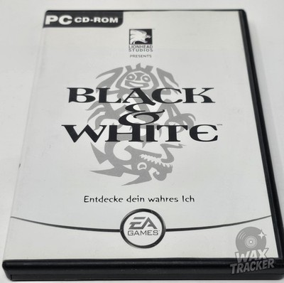 BLACK & WHITE~2001 VG/C PC CD ROM WINDOWS 95-ME GAME - LIONHEAD STUDIOS - RARE