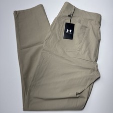 Under Armour Mens UA Unstoppable 7 Pocket Pants Khaki Performance Sz 36x34 NWT