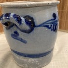 salt glazed Orange stoneware crock Keulse Pot antique Westerwald Floral German — photo 7