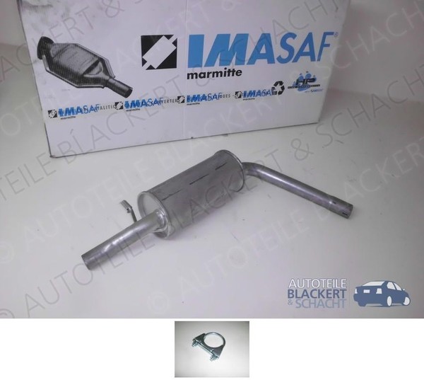 Imasaf Auspuff Endtopf+ZubehöR für Ford Sierra SchräGheck 2.0+2.3 GBC 1982-1986-image