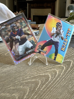 2024 Topps Chrome Football CJ Stroud All-Etch & X-Fractor (2) Cards