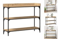 Konsolentisch Artisan Eiche 100X30X80 Cm Spanplatte & Stahl