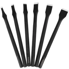 6 Pcs Leather Craft Tool Straight Punch Hole Set with 3/5/6/8/10/12mm Leather...