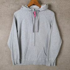 C9 Champion Hoodie Womens XL Gray 3/4 Zip Sweatshirt Pullover Active Athletic