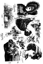 Unmounted Rubber Stamp Plate, Unmounted/Uncut Pink Rubber Stamps