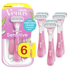 Sensitive Disposable Razors for Women with Sensitive Skin, 6 Count, Delivers ...
