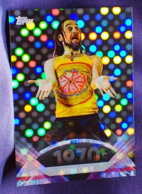 2011 Topps American Pie GEORGE CARLIN serial #'d SPOTLIGHT Foil  ONLY 76 exist !