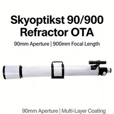 90mm Achromatic Refractor OTA 900mm FL, Fully Multi-Coated, w/ 90 Zenith Mirror