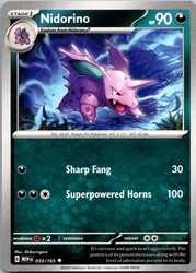 Nidorino 033/165 Scarlet & Violet 151 Uncommon