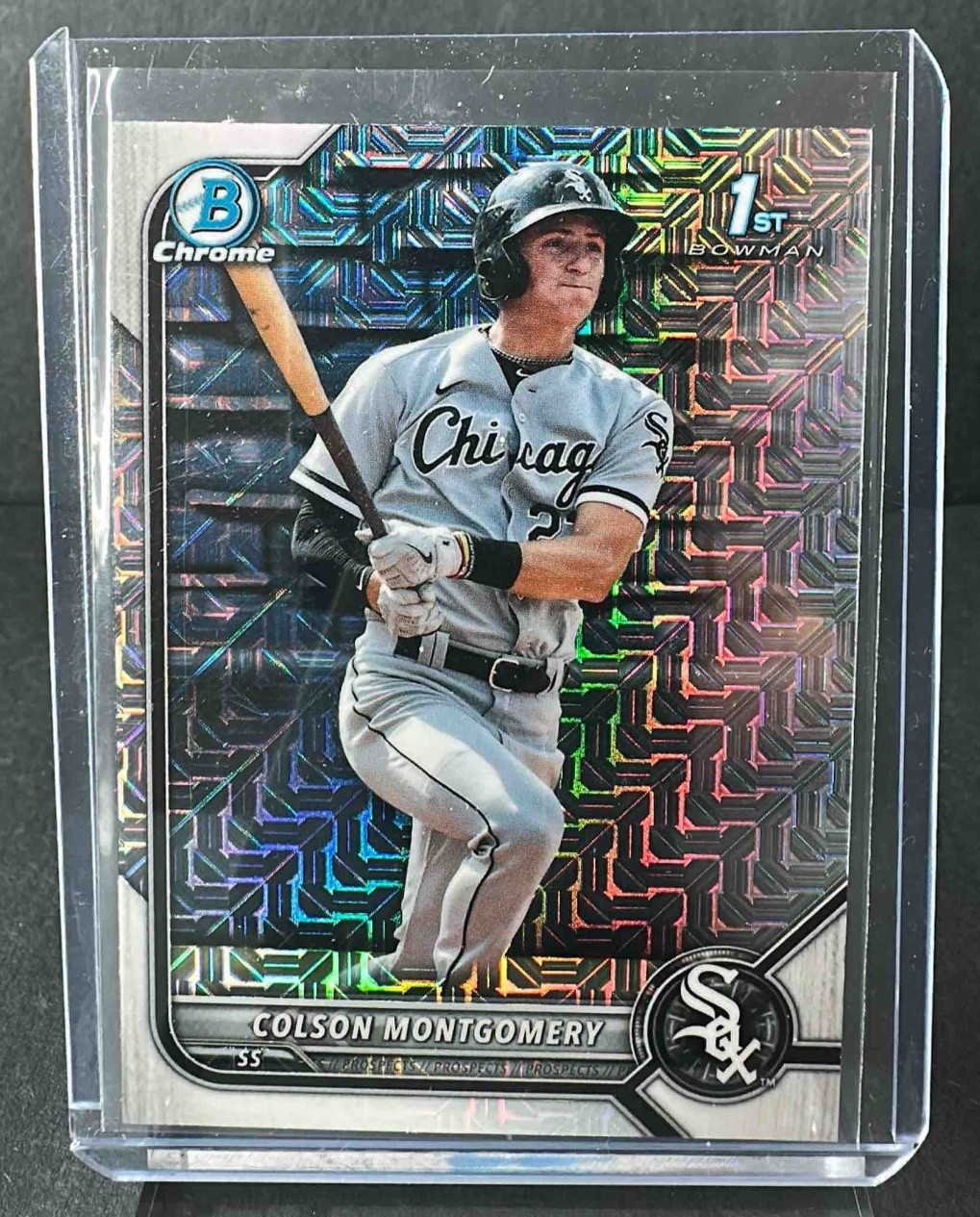 2022 Bowman Mega Box Colson Montgomery #BCP-71 Mojo Refractor White Sox