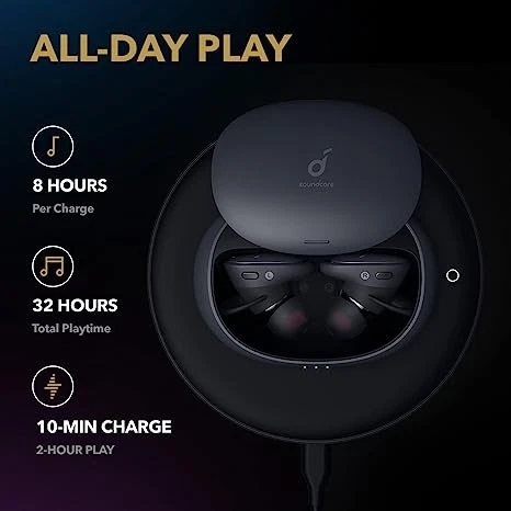 Soundcore by Anker Liberty 2 Pro True Wireless Earbuds Bluetooth A3909 - BLACK - Image 4 of 4