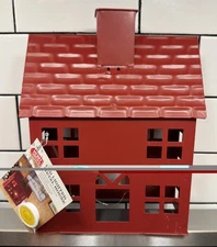 Merry Moments 2022 - LED Lighted Holiday Red Metal  House - Aldi Store Finds