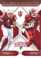 2018 Contenders Draft Collegiate Connections 17 Jordan Howard Simmie Cobbs Jr FB