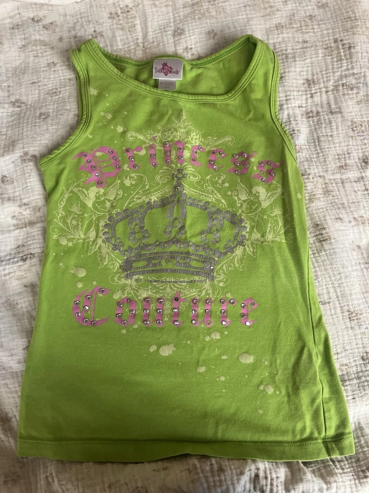 Niños - Verde - Camisa Libby Lu - De Colección Años 2000 Rara Foto 4 de 4