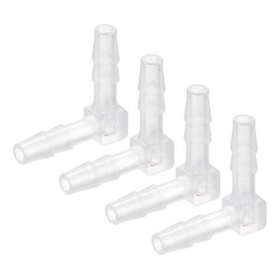 Rippenverschraubung Schlauch 5mm Stacheldraht Durchmesser Bogen Koppler Stecker Adapter Set 4