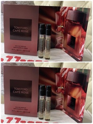 4 Tom Ford Cafe Rose Eau de Parfum Sample Sprays .05 oz 1.5 ml Each New (p4)