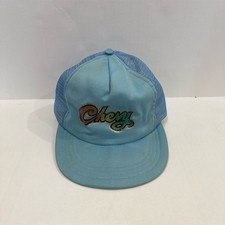 Vintage Chevy Trucker Cap Blue Snapback Hat Unisex Embroidered Logo