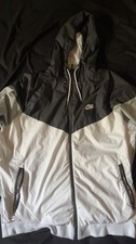 Black and White Nike rain jacket full zip