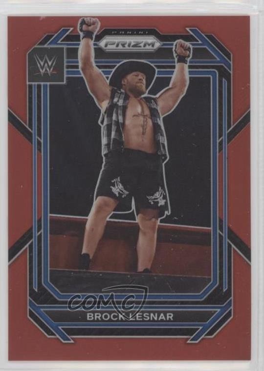 2023 Panini Prizm WWE Red Prizm 262/299 Brock Lesnar #151 13fz