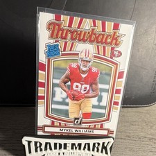 Panini Donruss 2025 Mykel Williams #20 Rated Rookie 49ers Football Card