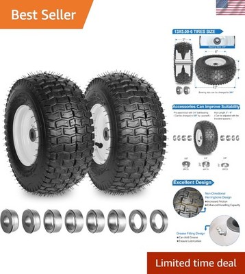 13x5.00-6 Tubeless Tires for Zero Turn Mowers - Enhanced Durability and Grip