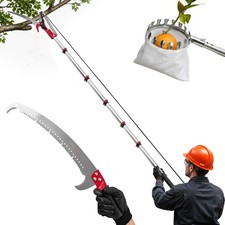 maXpeedingrods Manual Pole Saw Extendable Tree Pruner 20FT 4-in-1 Complete Set