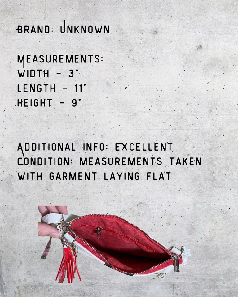 St. Louis Cardinals Crossbody Bag White Red Blue Stripe Tassel Purse MLB Fan - Image 4 of 4