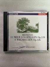 Beethoven Neue Bagatellen - Afanassiev (CD, Denon) NEW SEALED w Case Wear