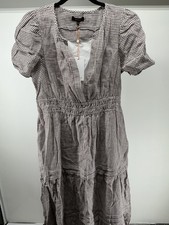 Quince Womens 100% European Linen Tiered Maxi Dress