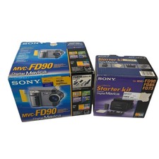 VTG Sony Digital Mavica MVC-FD90 Camera Floppy Disk 1.6MP 16xZoom Starter Bundle