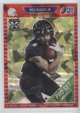 2021 Leaf Pro Set Metal Red Crystals 43/50 Rico Bussey Jr #77 a8x
