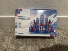 Magnetic Building Tiles 58 Piece Building Set for Kids 3 Explore Creativity 