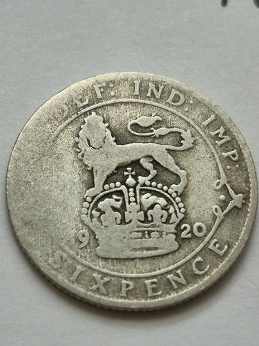 1920 George V Sixpence — photo from the most recent tracked eBay sale