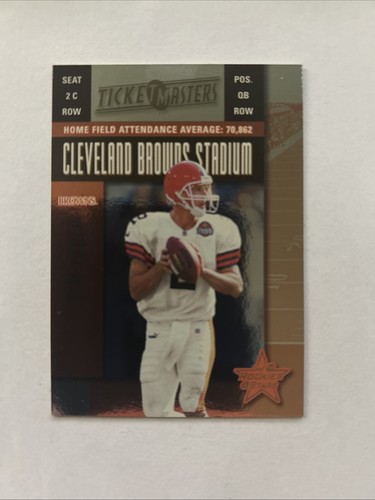 Tim Couch Kevin Johnson 1999 Leaf Rookies & Stars Ticket Masters /2500 #TM-24 RC