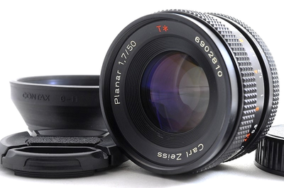 Contax Carl Zeiss Planar 50mm F1.7 T MMJ MF Lens C/Y Mount w/G-11
