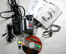 Pentax Optio MX 3.2MP Digital Camera 10x Zoom, Battery, Charger, SD