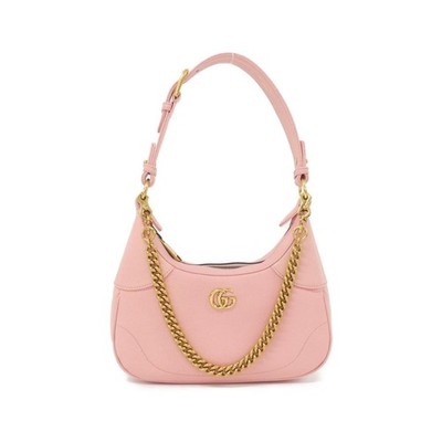 Gucci Pink Aphrodite Small Leather Shoulder Bag