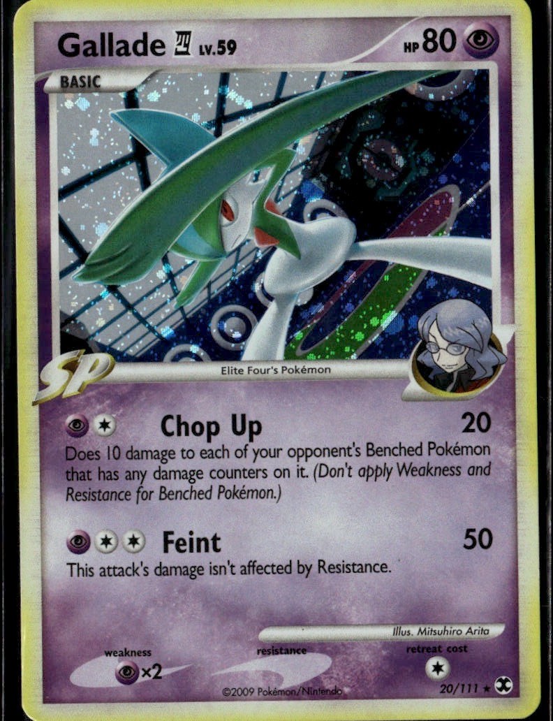 Gallade E4 20/111 DPPt Rising Rivals Holo Rare Deck Exclusives 020/111 Psychic H