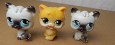 LPS Magic Motion 180 Persian Cat 122 Yellow Cat Hard Plastic Bobbing head LOT