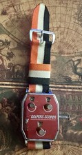 Red Vintage Golfers Scorer Wristwatch Stroke Counter w/Red Black White Wristband