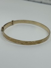 9ct Solid Gold Bangle Bracelet ,8.07 Gm , Good Condition , Used