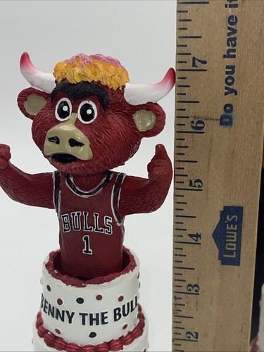 Benny the Bull Chicago Bulls Birthday Cake Bobble Bobblehead Mascot SGA New 2023 - Picture 6 of 10